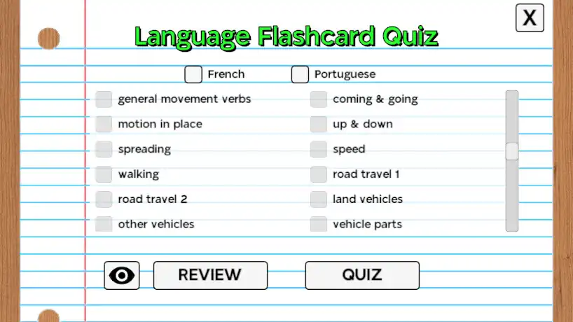Play Language Flashcard Quiz  and enjoy Language Flashcard Quiz with UptoPlay
