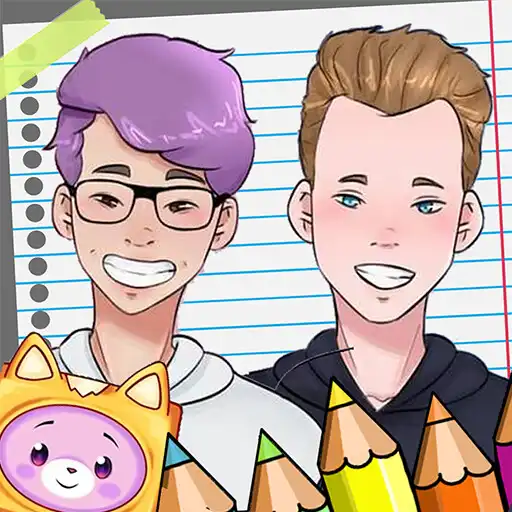 Play Lankybox coloring game APK