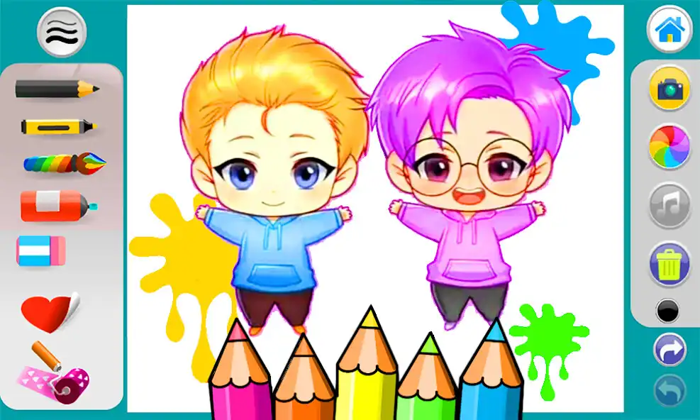 Play Lankybox coloring game  and enjoy Lankybox coloring game with UptoPlay