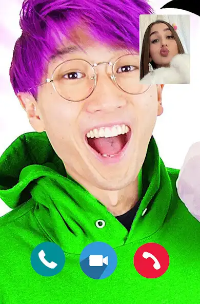 Play LankyBox Fake Video Call as an online game LankyBox Fake Video Call with UptoPlay
