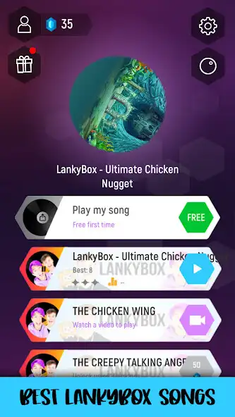 Play LankyBox Tiles Hop Music  and enjoy LankyBox Tiles Hop Music with UptoPlay
