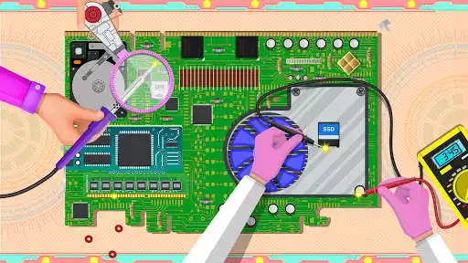 Play Laptop Factory: Computer Builder  Maker Games as an online game Laptop Factory: Computer Builder  Maker Games with UptoPlay