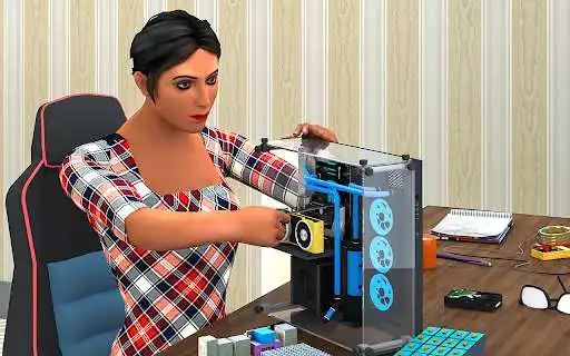 Laptop PC Builder Simulator: Tycoon Repair Master online game with UptoPlay