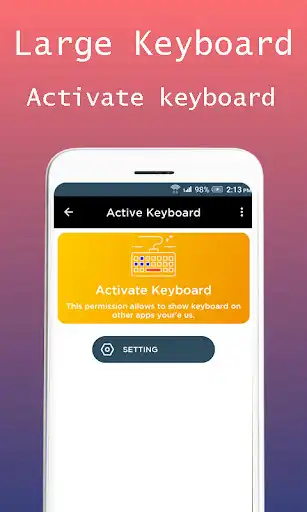 Play Large keyboard for android as an online game Large keyboard for android with UptoPlay