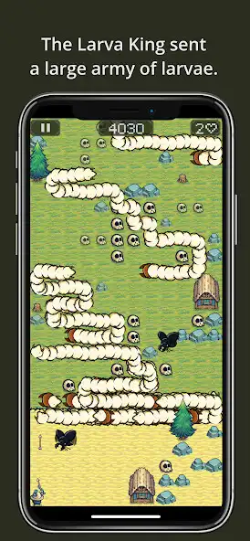 Play Larva Attack: Defend Your Home as an online game Larva Attack: Defend Your Home with UptoPlay
