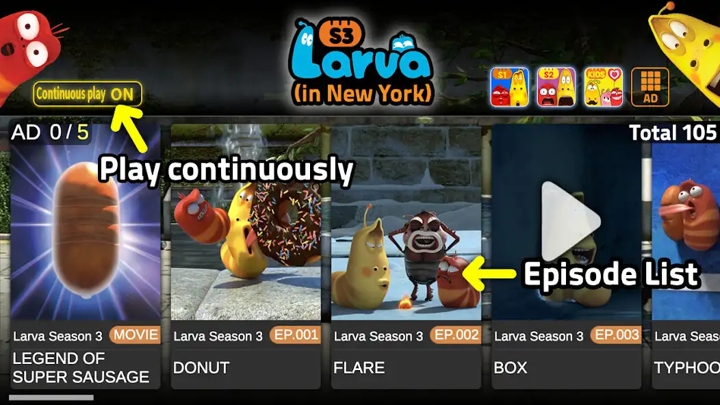 Play Larva season 3(full version)  and enjoy Larva season 3(full version) with UptoPlay