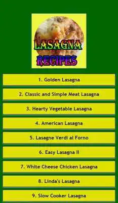 Play Lasagna Free Recipes