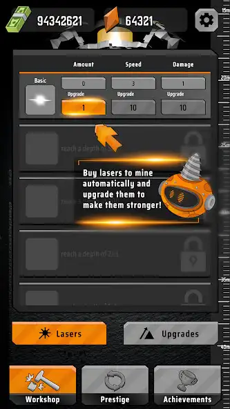 Play Laser Inc. Idle Miner as an online game Laser Inc. Idle Miner with UptoPlay