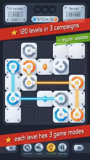 Play APK Laser Links Puzzle  and enjoy Laser Links Puzzle with UptoPlay com.ragebytegames.lasernodes