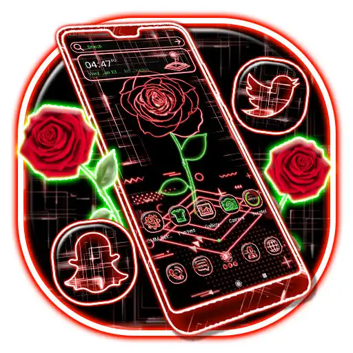 Play Laser Rose Launcher Theme APK