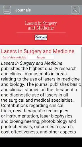 Play Lasers in Surgery and Medicine as an online game Lasers in Surgery and Medicine with UptoPlay