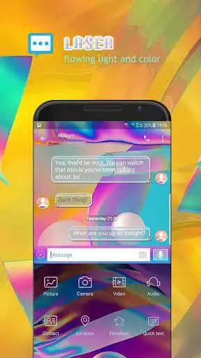 Play Laser skin for Next SMS  and enjoy Laser skin for Next SMS with UptoPlay