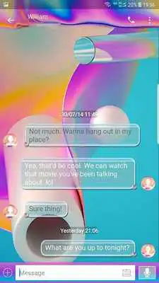 Play Laser skin for Next SMS