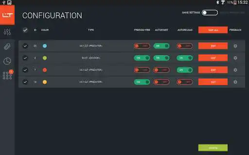 Play LASERTAG CONFIGURATOR as an online game LASERTAG CONFIGURATOR with UptoPlay