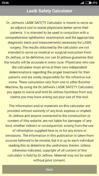 Play Lasik Safety Calculator as an online game Lasik Safety Calculator with UptoPlay