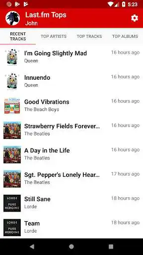 Play Last.fm Tops  and enjoy Last.fm Tops with UptoPlay