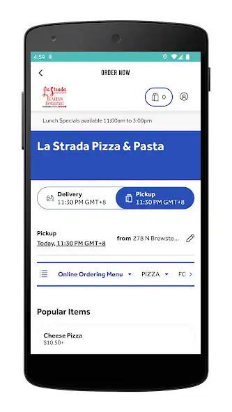 Play La Strada Pizza and Pasta as an online game La Strada Pizza and Pasta with UptoPlay
