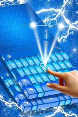 Play Latest Blue Keyboard Theme