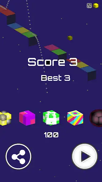 Play Latest Color Cubic Jumping as an online game Latest Color Cubic Jumping with UptoPlay