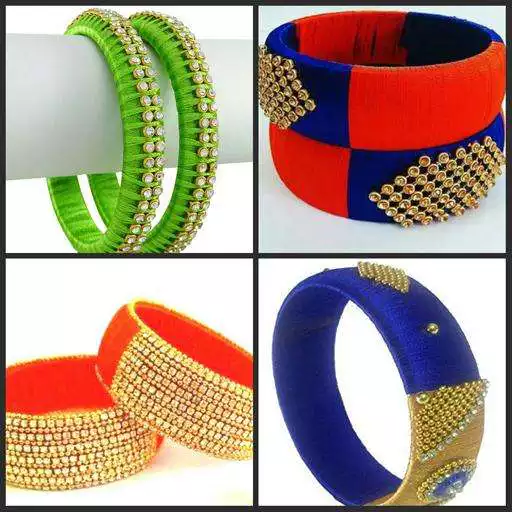 Run free android online Latest Silk Thread Bangles Designs APK