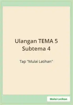 Play Latihan Soal SD Kelas 1 Tema 5