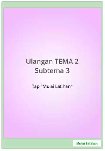 Play Latihan Soal SD Kelas 2 Tema 2