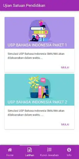 Play Latihan Soal US/USP Bahasa Indonesia SMP/MTs as an online game Latihan Soal US/USP Bahasa Indonesia SMP/MTs with UptoPlay