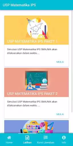 Play Latihan Soal US/USP Matematika IPS SMA/MA as an online game Latihan Soal US/USP Matematika IPS SMA/MA with UptoPlay