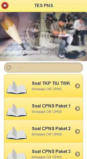 Play APK Latihan Test CPNS Lengkap  and enjoy Latihan Test CPNS Lengkap with UptoPlay com.cpns.edutika