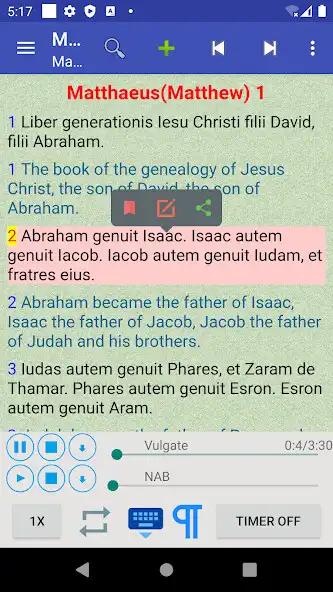 Play Latin English Vulgate Bible  and enjoy Latin English Vulgate Bible with UptoPlay