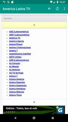 Play Latino television channels