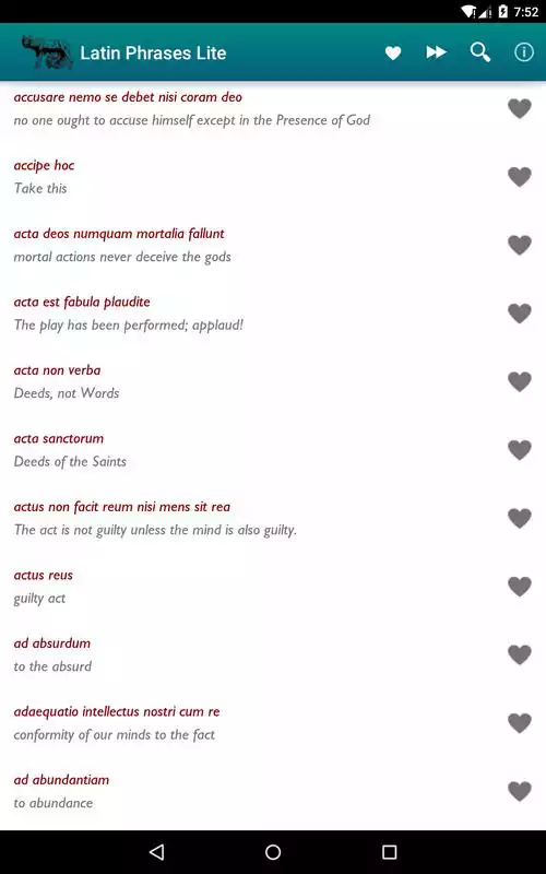 Play Latin Phrases  Proverbs Lite.