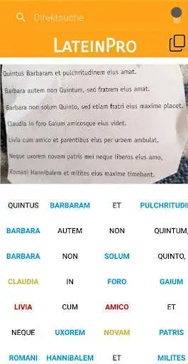 Play Latin Pro - Latin Photo Translator as an online game Latin Pro - Latin Photo Translator with UptoPlay