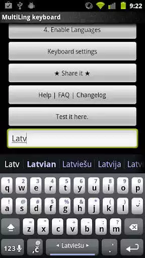 Play Latvian Keyboard Plugin