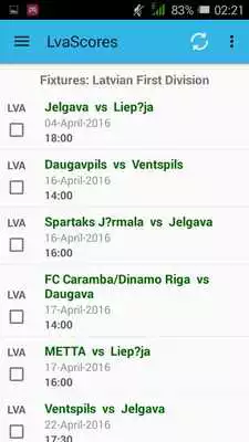 Play Latvian Livescores App