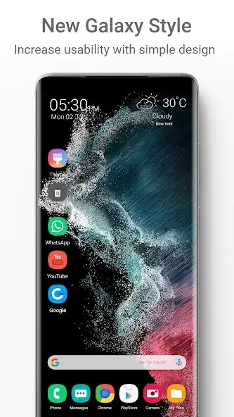 Play Launcher for Galaxy S22 style  and enjoy Launcher for Galaxy S22 style with UptoPlay