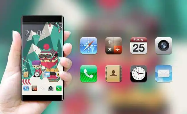 Play Launcher For iPhone 6  Plus Theme and wallpaper