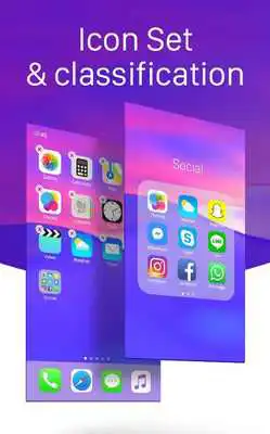 Play Launcher for iphone x: ios 11 theme control center