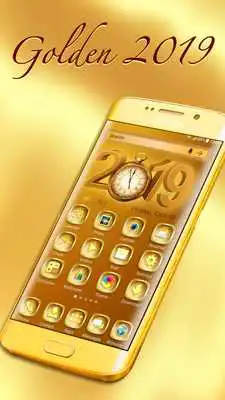 Play Launcher Golden New Year 2018