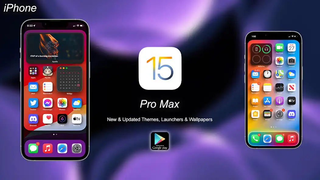 Play Launcher iOS:iPhone 15 Pro Max  and enjoy Launcher iOS:iPhone 15 Pro Max with UptoPlay