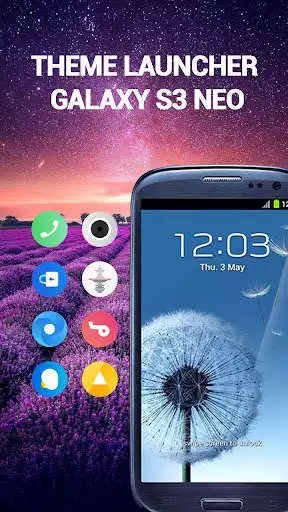 Play Launcher Theme for Galaxy S3 as an online game Launcher Theme for Galaxy S3 with UptoPlay