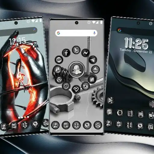 Play Launcher Theme Silver APK