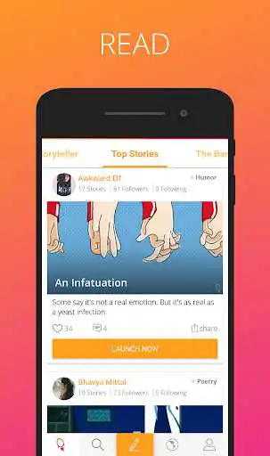 Play Launchora - Write, Read Stories and Poems as an online game Launchora - Write, Read Stories and Poems with UptoPlay