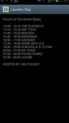 Play Laundry Day 2013 - Line Up