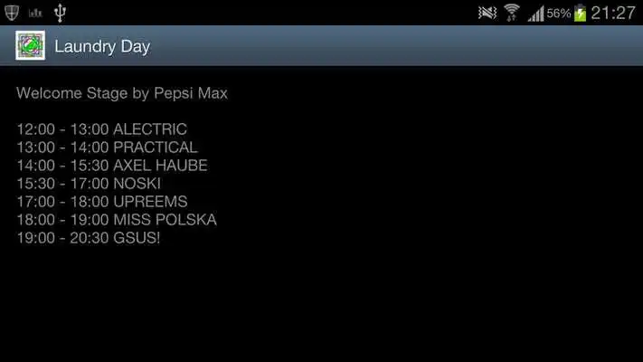 Play Laundry Day 2013 - Line Up