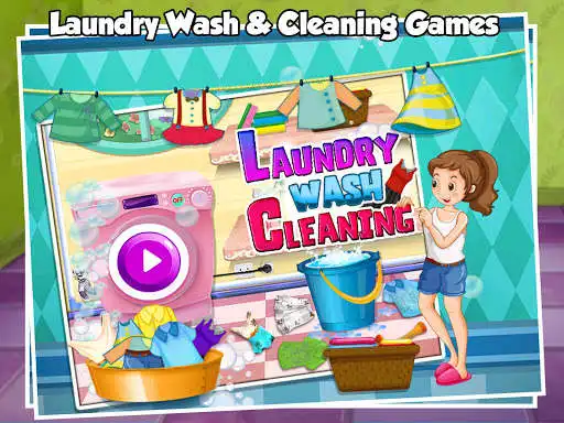 Play Laundry Washing Clothes - Laundry Day Care