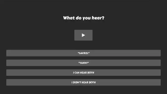 Play Laurel or Yanny