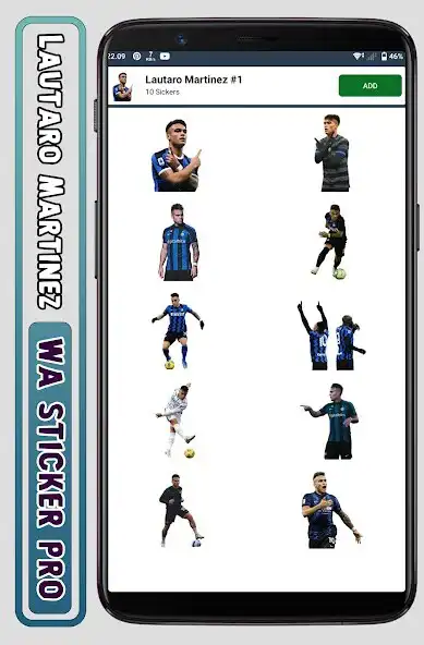 Play Lautaro Martinez - WA Sticker as an online game Lautaro Martinez - WA Sticker with UptoPlay