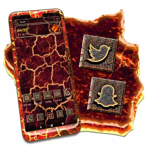 Play Lava Cracks Launcher Theme APK Play Lava Cracks Launcher Theme APK