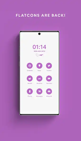 Play Lavender - A Premium Flatcon Icon Pack  and enjoy Lavender - A Premium Flatcon Icon Pack with UptoPlay